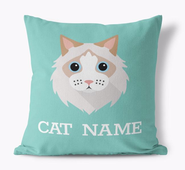 {dogsName}'s Icon: Personalized {breedCommonName} Canvas Pillow